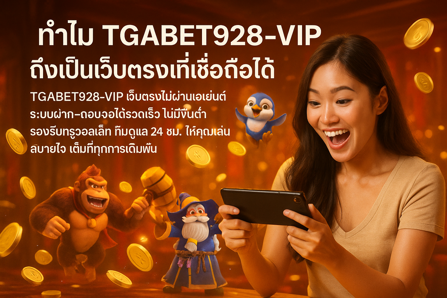 ทำไม TGABET928 ถึงเป็นเว็บตรงที่เชื่อถือได้
